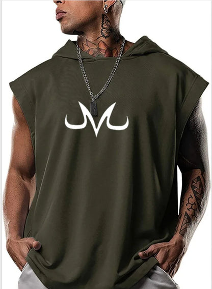 Quick-Dry Bodybuilding Anime Print Vest