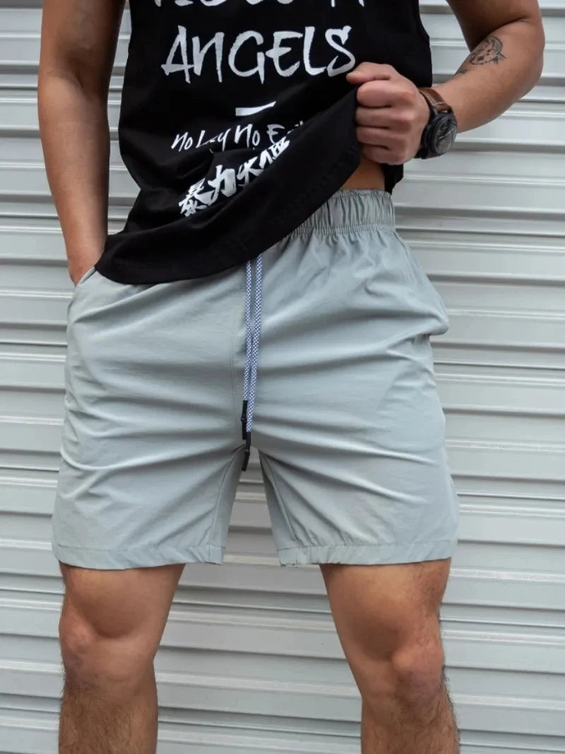 Lightweight Drawstring Gym Shorts