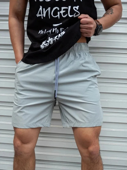 Lightweight Drawstring Gym Shorts