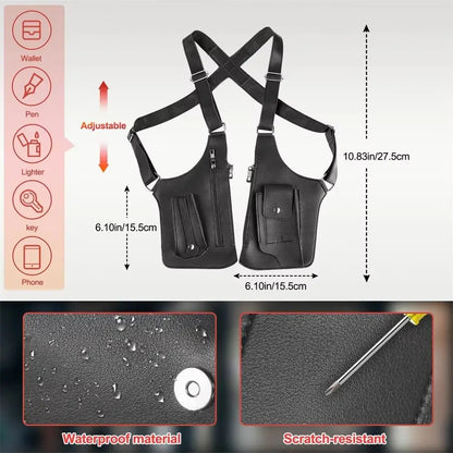 Anti-Theft PU Leather Chest Bag