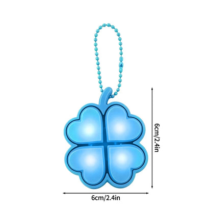 Clover Keycap Keychain LED Clicker