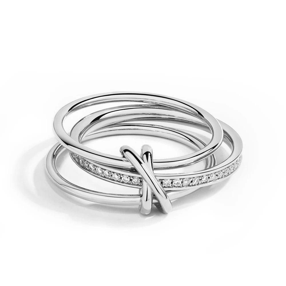 Round Moissanite Connect Ring