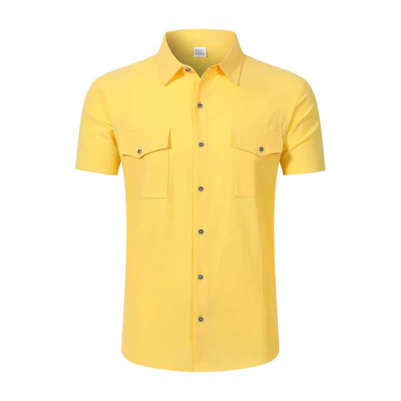 Linen Short Sleeve Summer Shirt