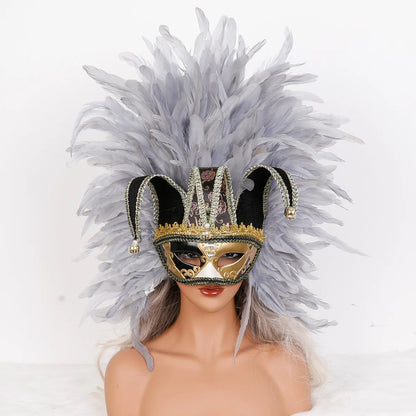 Feather Masquerade Party Mask