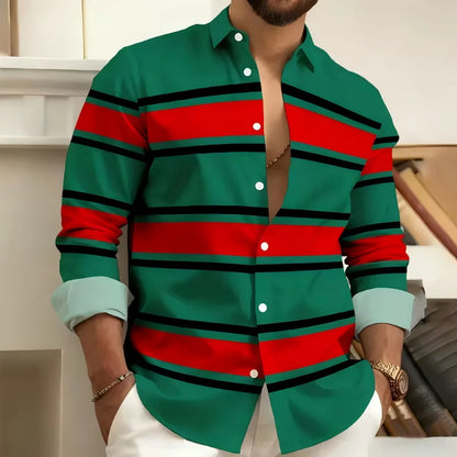 Striped Casual Print Shirt
