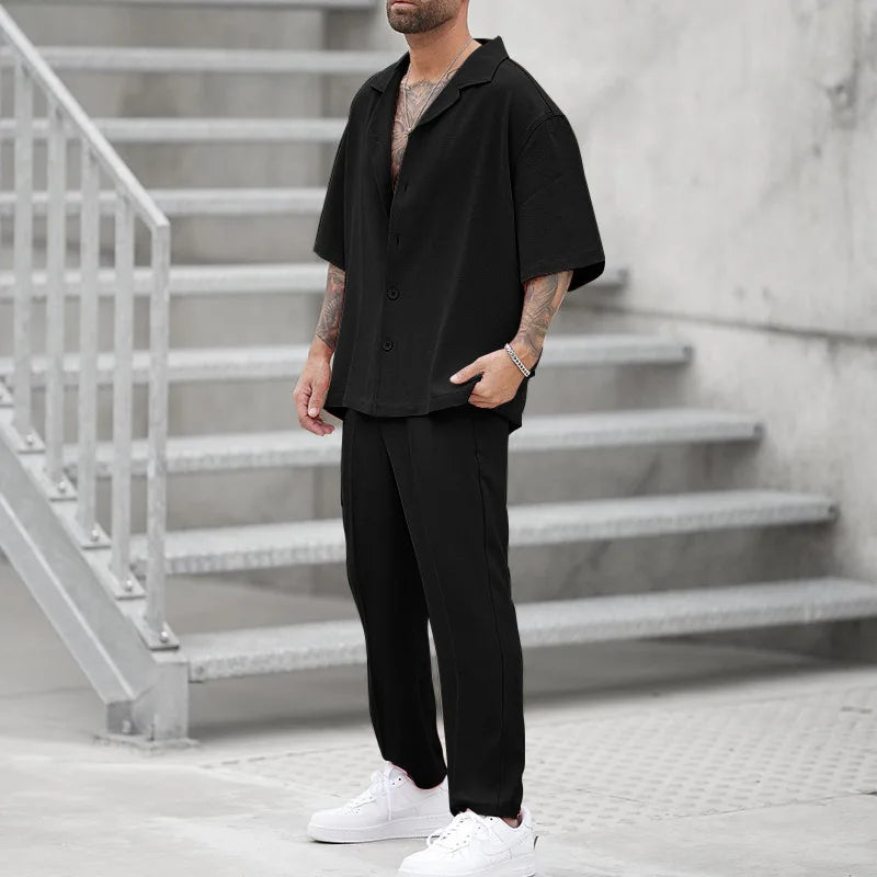 Solid Color Spring Summer Suit