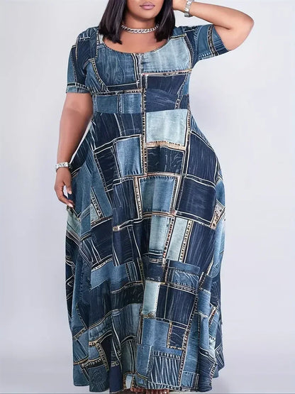 Geometric Beach Dress
