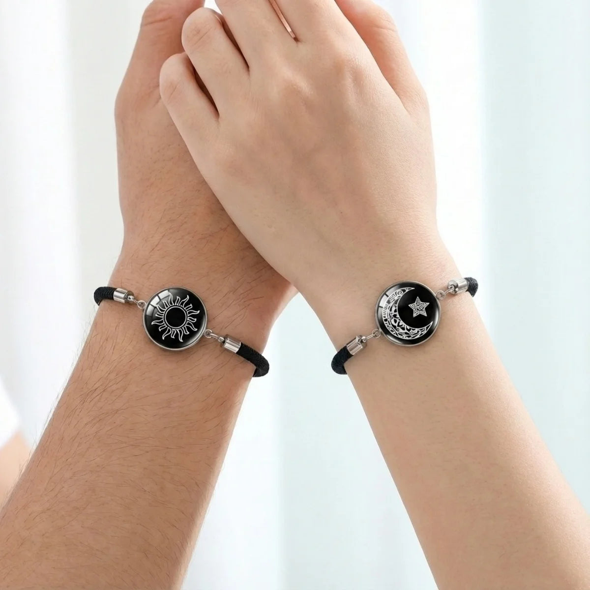 Moon Charm Rope Bracelet