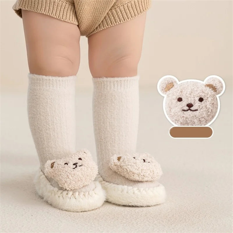 Cartoon Bear Baby Sock Shoes