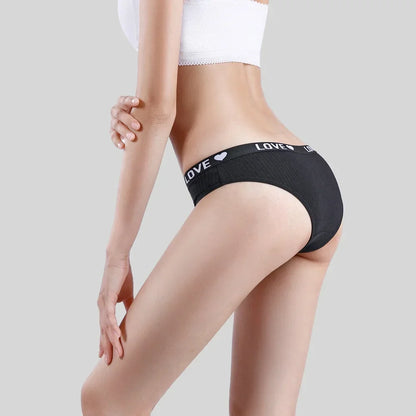 Ribbed Cotton Love Panty Set