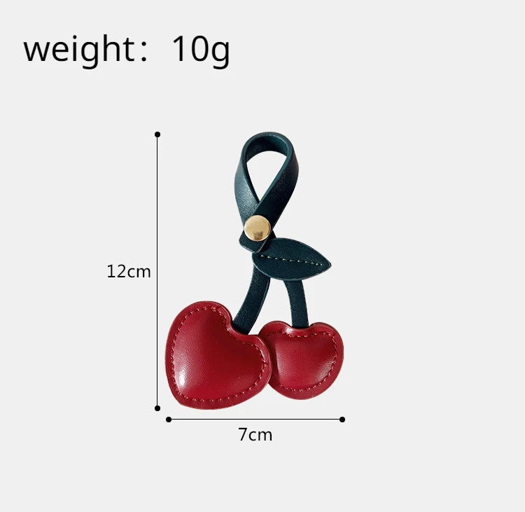 Cute 3D Peach Heart Cherry