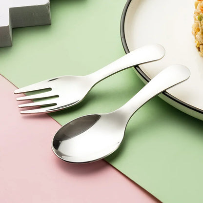 Portable stainless steel tableware