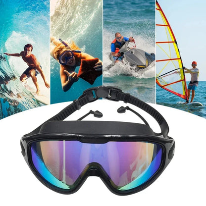 Adult Electroplated Large Frame Swimming Goggles