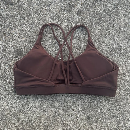Cross-Front Padded Sports Bra