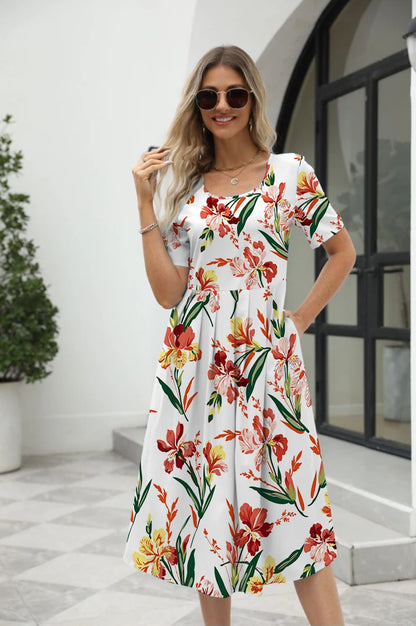 Chic Printed Summer Dress