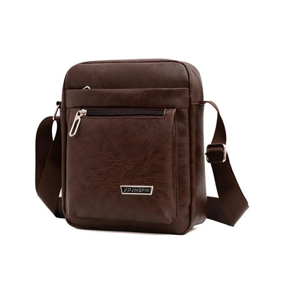 Split Leather Business Messenger Bag