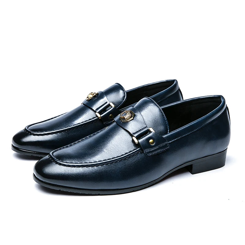 Black Round Toe Loafers