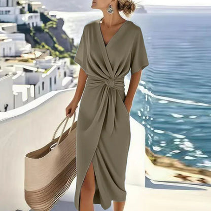 Pleated Mini Dress