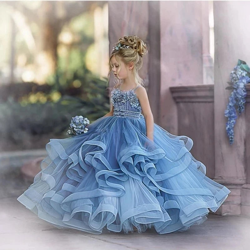 Princess Chiffon Flower Girl Dress