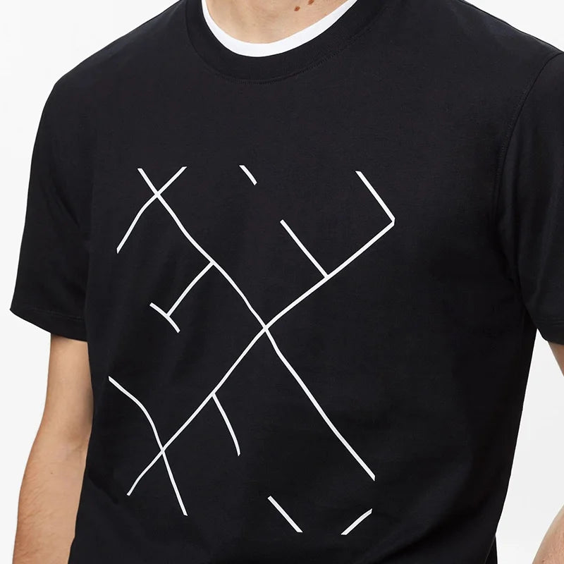 Cotton Letter Print Casual Tee