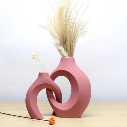 Colorful Boho Vase Duo