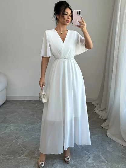 Draped Empire Dress