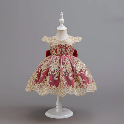 Princess Butterfly Flower Girl Dress