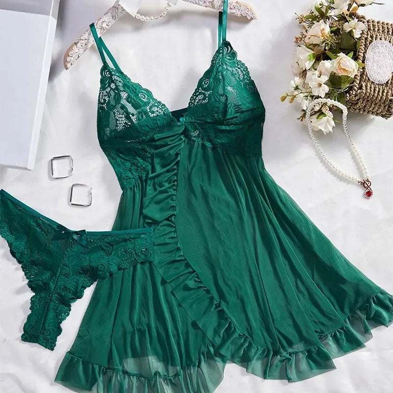 Lace Suspender Set