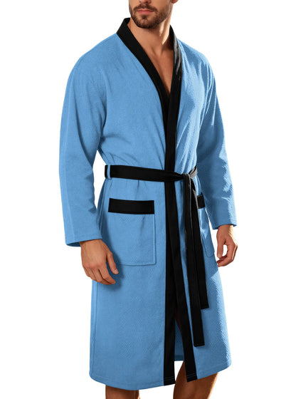 Terry Cloth Belted Bathrobe