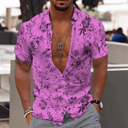 Streetwear Print Casual Shirt