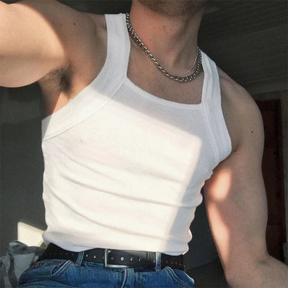 Skinny O-Neck Sleeveless Tank Top