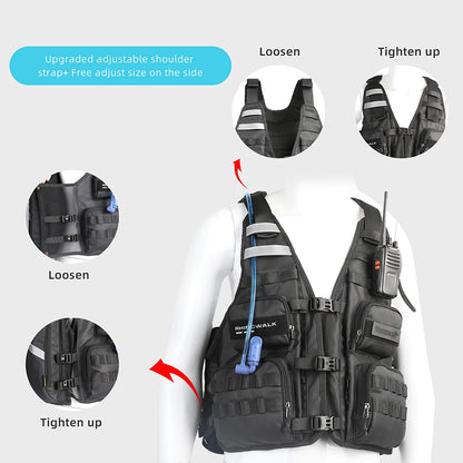 Adjustable Motocross Vest with Backpack