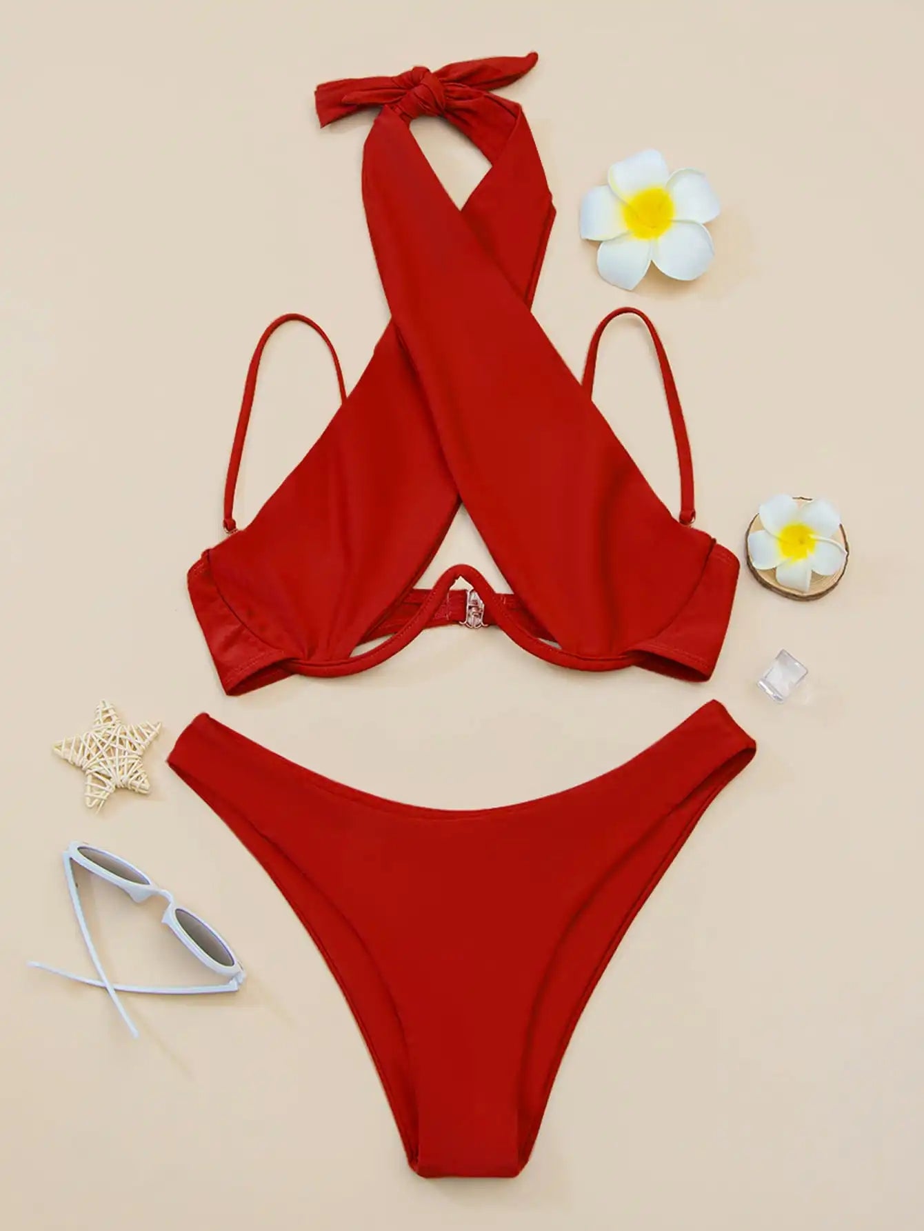 Solid Underwire Bikini