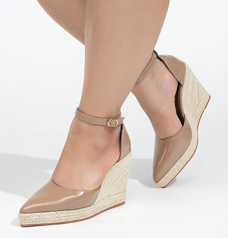 Wedge Espadrille Ankle Sandals