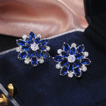 Geometric Zircon Studs