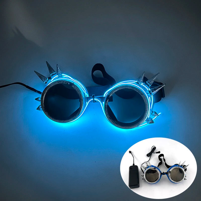 LED Steampunk Party Glasses