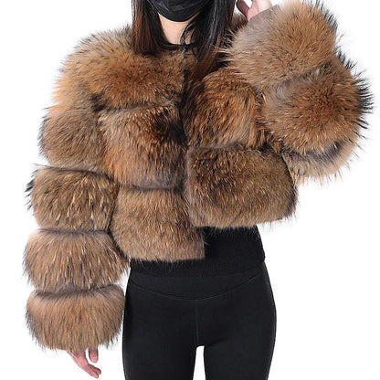 Raccoon Dog Fur Jacket