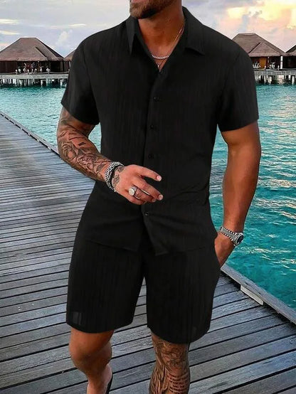 Multi-Color T-Shirt Shorts Set