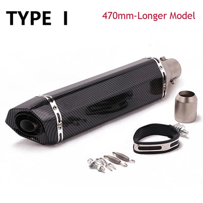 Universal 51mm Stainless Steel Exhaust Muffler Tube