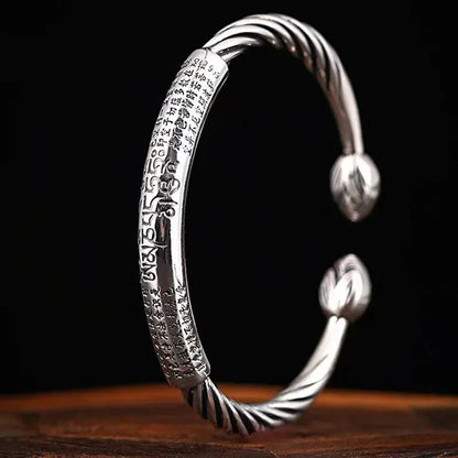 Retro Punk Koi Fish Engraved Bracelet