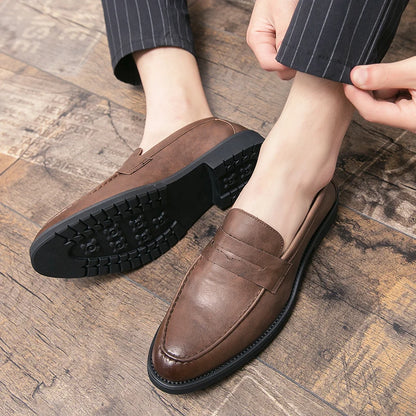 Soft Leather Bean Loafers