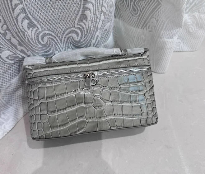 Crocodile Embossed Mini Clutch