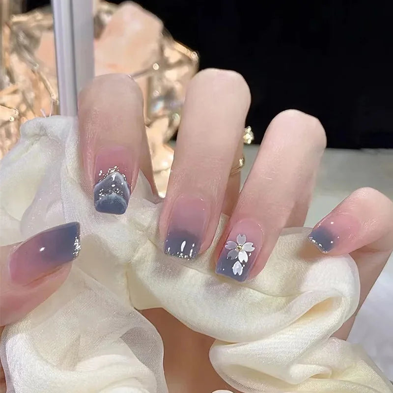 Pink Full Cover Press-On Nails