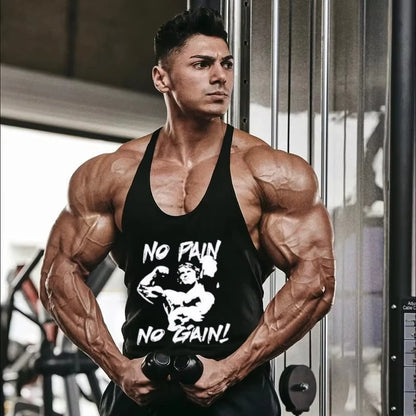 pattern printed fitness vest
