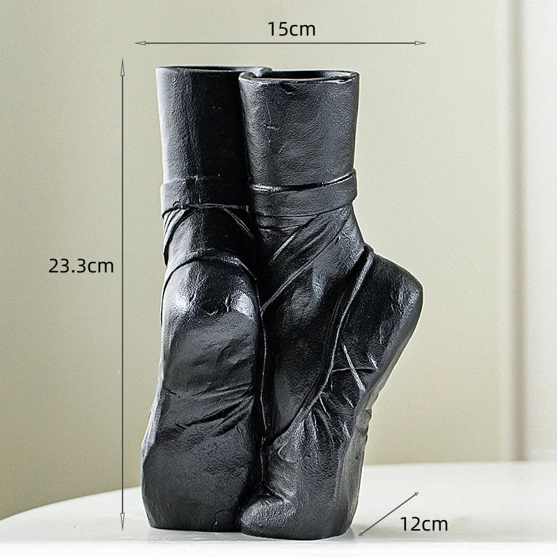 Ceramic Ballet Shoes Vase
