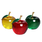 Transparent Crystal Apple Decor