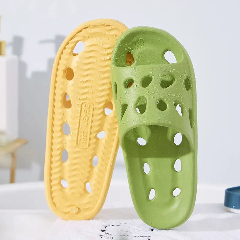 Bathroom House Cheese Flip Flops