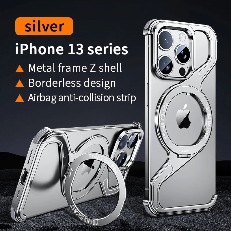 Metal Magnetic Case for iPhone 17 Pro Max | 17 Pro | 16 Pro Max | 16 Pro | 15 Pro Max | 15 Pro