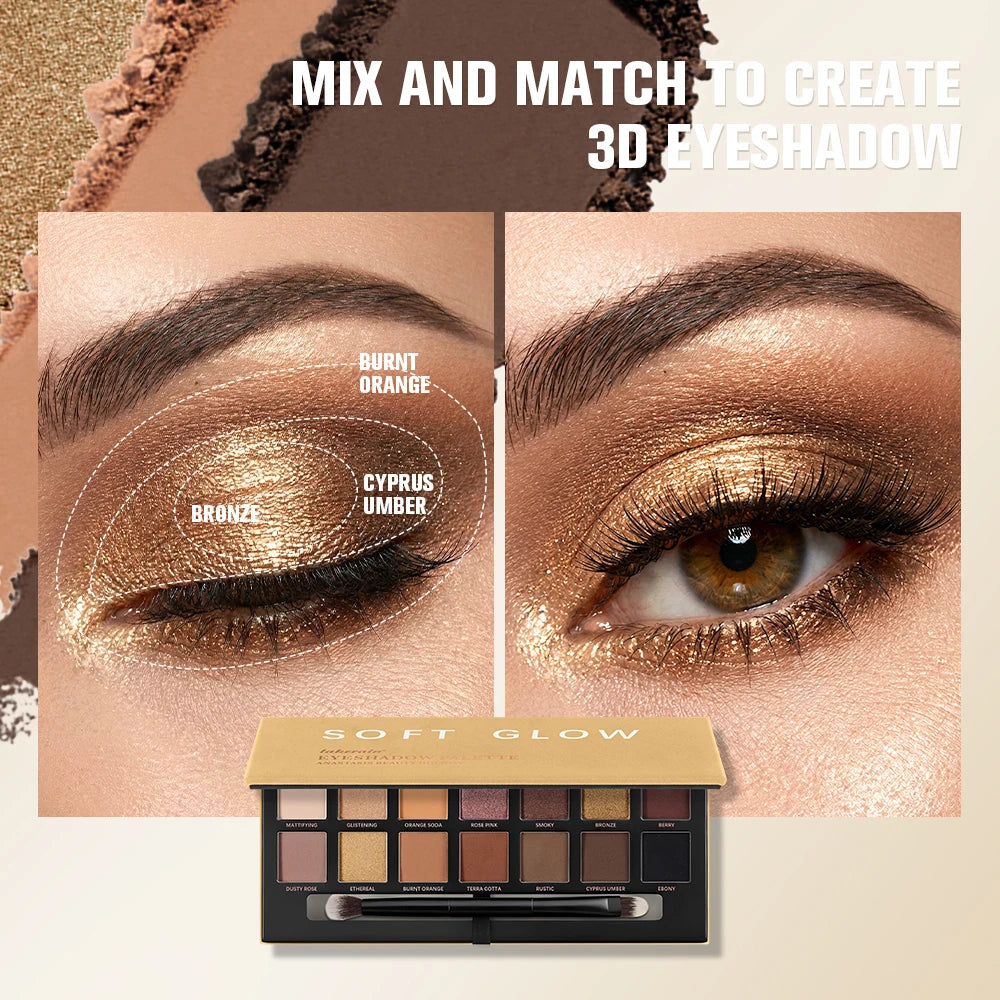LAKERAIN Soft Glow Eyeshadow Palette