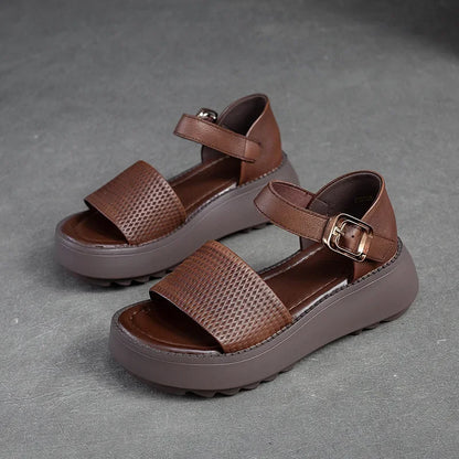 Leather Ankle Sandals